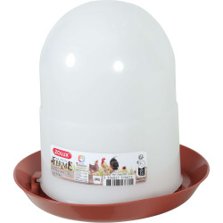Mangeoire silo 2kg terra pour poules/volailles de Zolux - Produit pour animaux dans Mangeoires pour poules