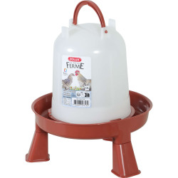 Abreuvoir pied 1.5l terra pour poules/volailles de Zolux - Produit pour animaux dans Abreuvoirs pour poules
