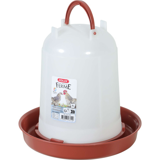 Abreuvoir 3l terra pour poules et volailles de Zolux - Produit pour animaux dans Abreuvoirs pour poules