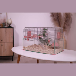 Cage panas colour 60 rose de Zolux - Produit pour animaux dans Cages pour rongeurs