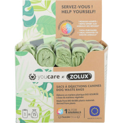 Sacs dejection 1x15 yc de Zolux - Produit pour animaux dans Soins et Hygiene pour chiens