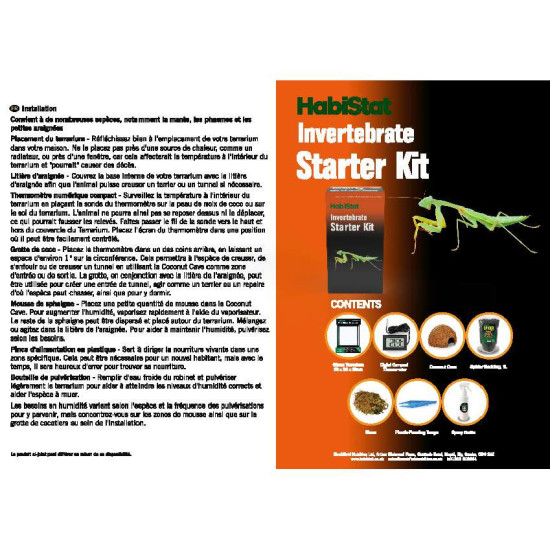 Invertebrate starter kit de Habistat, le matériel pour les reptiles dans Terrariums – Vivariums