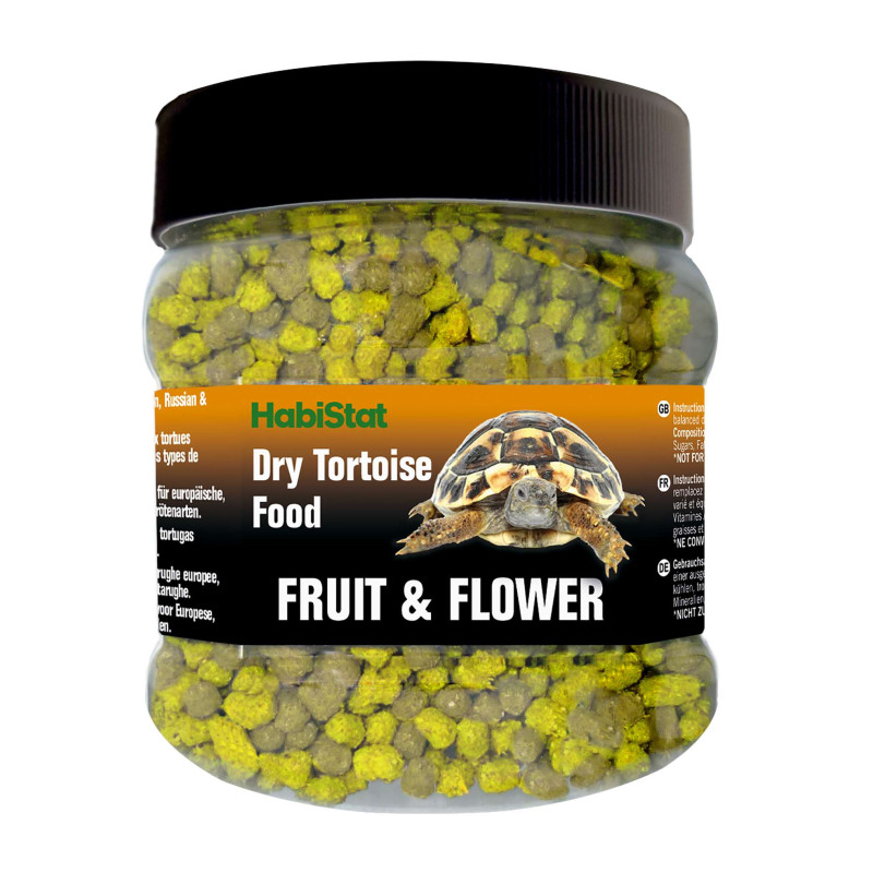 Tortue food fruit & flower 200 g de Habistat, le matériel pour les reptiles dans Alimentation Seche et granules pour reptiles