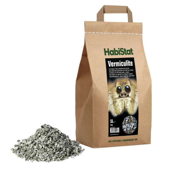 Vermiculite fin 5 litres de Habistat, le matériel pour les reptiles dans Substrat de sol pour reptiles