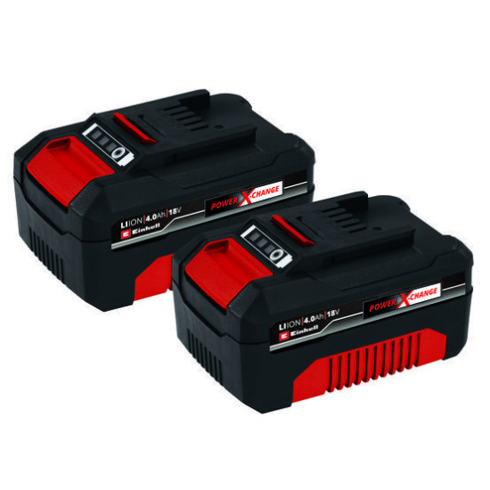 Twinpack 18v 2x4.0ah power x-change de Einhell - tondeuse et outil à batterie dans Chargeur et batterie pour outils de jardin