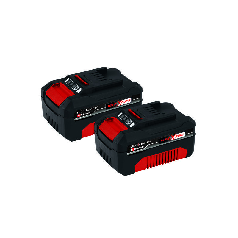 Twinpack 18v 2x4.0ah power x-change de Einhell - tondeuse et outil à batterie dans Chargeur et batterie pour outils de jardin