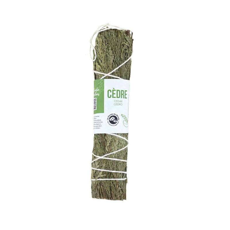 Tresse de cèdre 10 cm de Aromandise dans Fleurs de Bach véritable