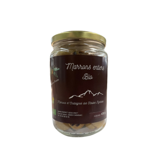 MARRONS ENTIERS BIO 430G de Table des producteurs Libourne dans 🥫 Conserves