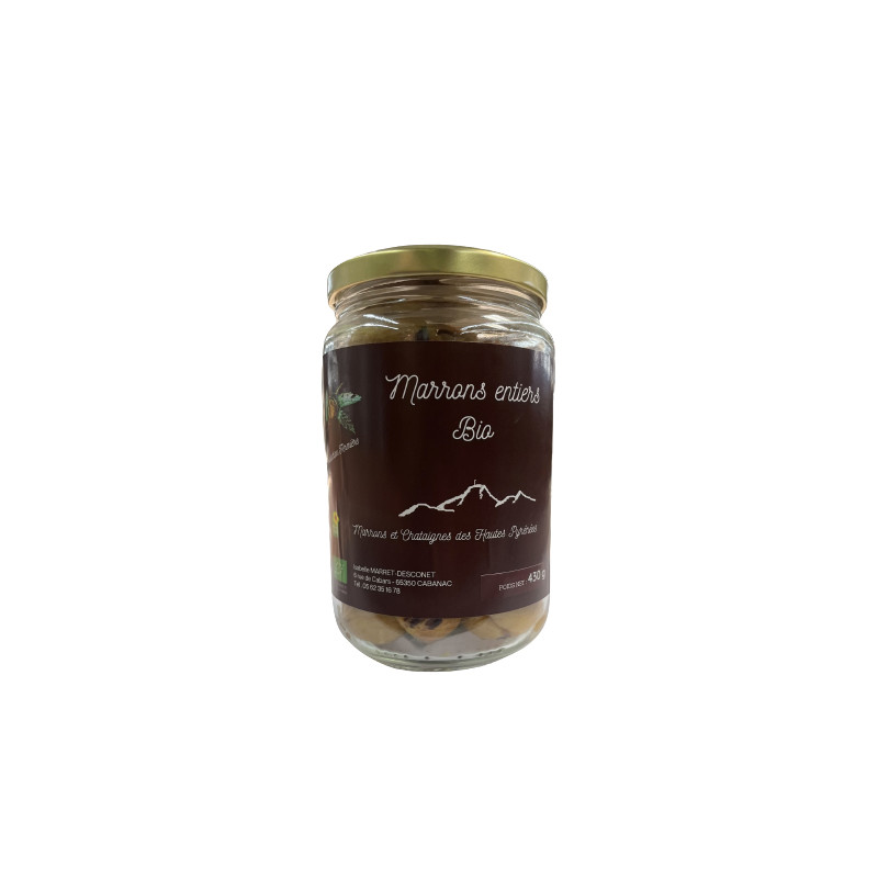 MARRONS ENTIERS BIO 430G de Table des producteurs Libourne dans 🥫 Conserves