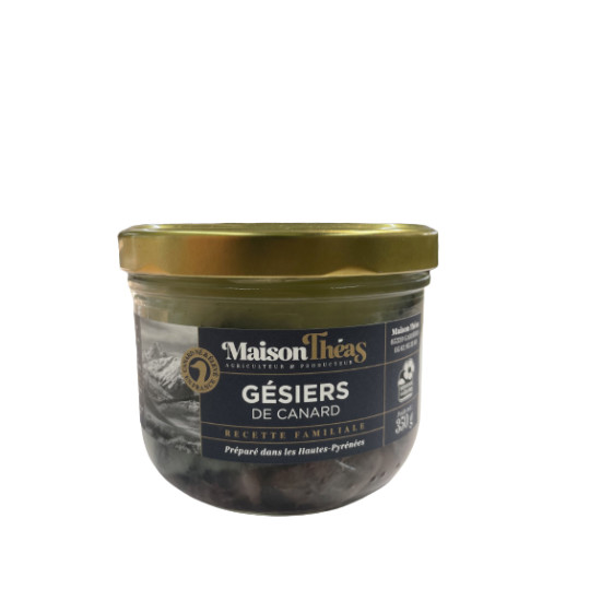 GESIERS CONFITS CANARD 350G de Table des producteurs Libourne dans 🥫 Conserves