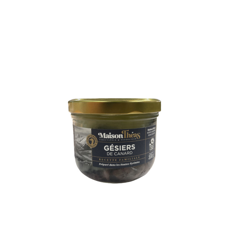GESIERS CONFITS CANARD 350G de Table des producteurs Libourne dans 🥫 Conserves