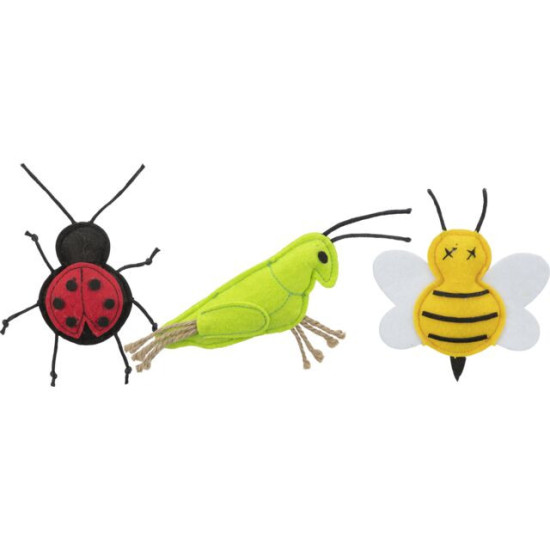 /Insectes. en feutre. catnip. 11cm de Trixie - Produit pour animaux dans Jouets pour chats