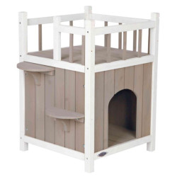 Natura cat's home balcon. 45x65x45cm. gris/blanc de Trixie - Produit pour animaux dans Paniers et sacs pour chats