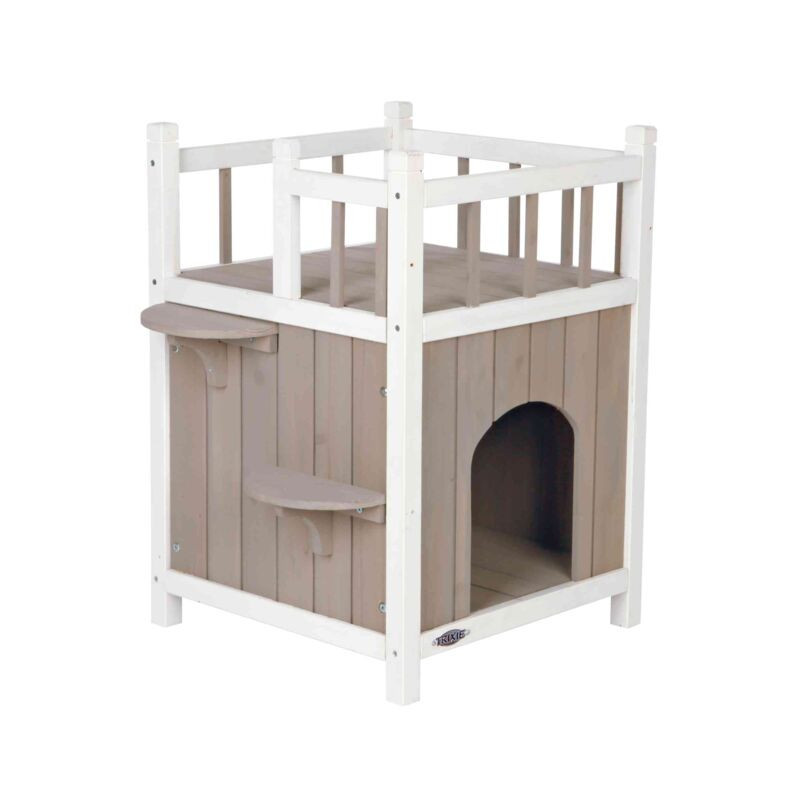 Natura cat's home balcon. 45x65x45cm. gris/blanc de Trixie - Produit pour animaux dans Paniers et sacs pour chats
