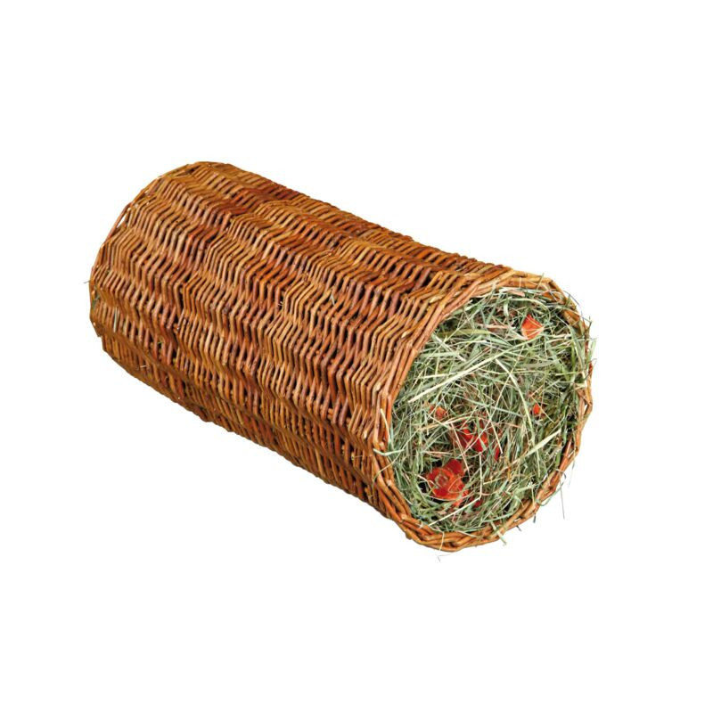 Tunnel en osier foin/carotte. 20x38cm. 220 g de Trixie - Produit pour animaux dans Friandises pour rongeurs