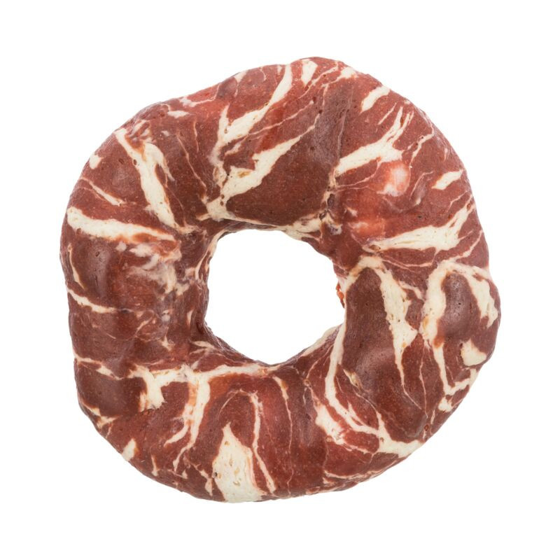 Denta fun marbled beef chewing ring 10cm 110g de Trixie - Produit pour animaux dans Friandises pour chiens