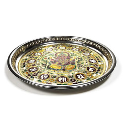 Plat d'offrande ganesha 300 g-28x2.5cm de Phoenix import dans 💎 Bijoux et accessoires ésotériques