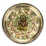 Plat d'offrande ganesha 300 g-28x2.5cm de Phoenix import dans 💎 Bijoux et accessoires ésotériques