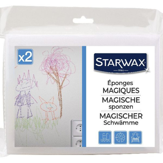 Eponges Magiques X2 Starwax de Jardinerie Bordeaux Libourne Gironde dans Entretien de la maison