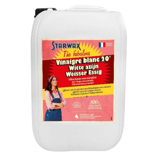 Vinaigre Blanc Fabulous 20° 10L Starwax de Jardinerie Bordeaux Libourne Gironde dans Entretien de la maison