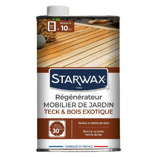 Régénérateur Teck Et Bois Exotique 500Ml Starwax de  dans Entretien meubles de jardin