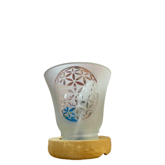 /Lampe gemme om avec câble et led 12x12cm de Phoenix import dans 💎 Bijoux et accessoires ésotériques