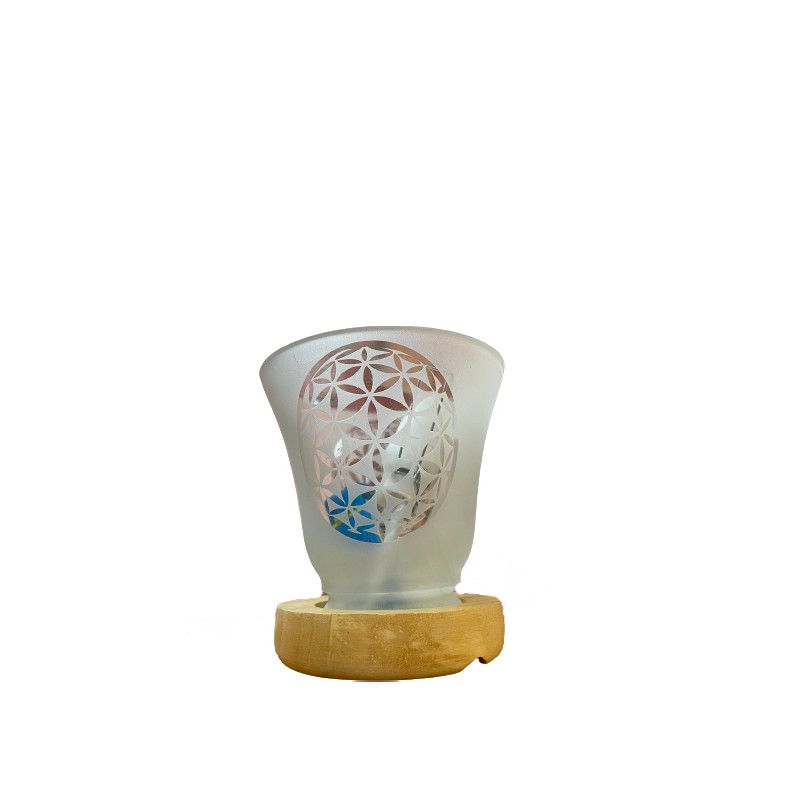 /Lampe gemme om avec câble et led 12x12cm de Phoenix import dans 💎 Bijoux et accessoires ésotériques