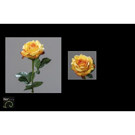 Tige rose ouverte 51cm jaune de Jardinerie Bordeaux Libourne Gironde dans Plantes artificielles