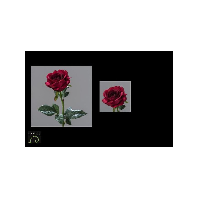 Tige rose ouverte 51cm cerise de Jardinerie Bordeaux Libourne Gironde dans Plantes artificielles