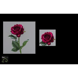 Tige rose ouverte 51cm fuchsia de Jardinerie Bordeaux Libourne Gironde dans Plantes artificielles