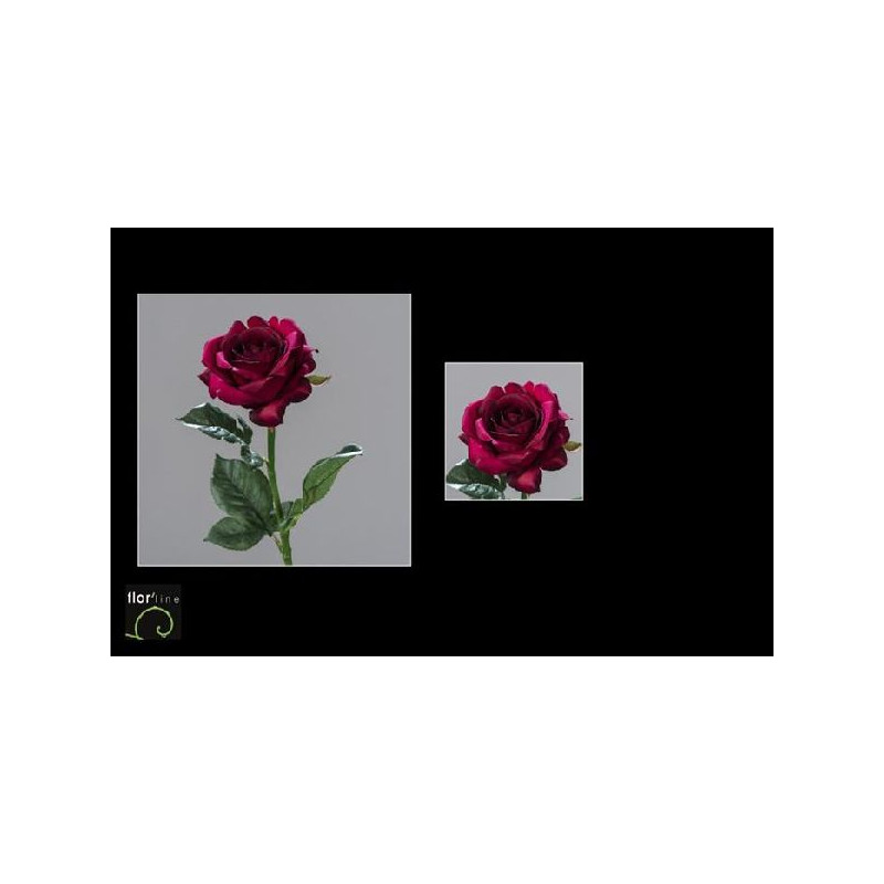 Tige rose ouverte 51cm fuchsia de Jardinerie Bordeaux Libourne Gironde dans Plantes artificielles