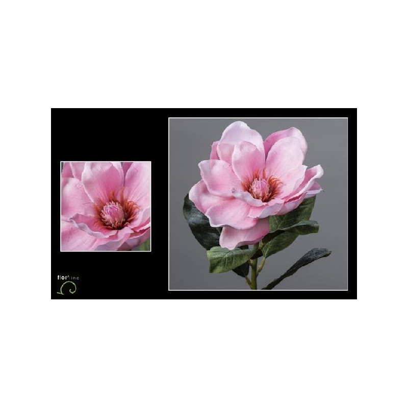 Tige rose de magnolia velours 51cm de Jardinerie Bordeaux Libourne Gironde dans Plantes artificielles