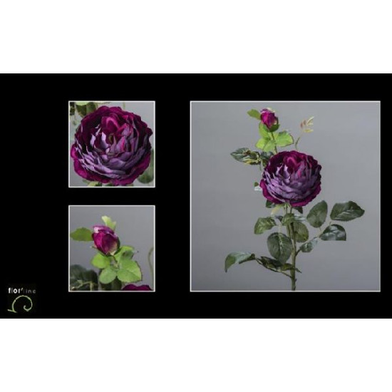 Tige pourpre de rose velours 78cm de Jardinerie Bordeaux Libourne Gironde dans Plantes artificielles