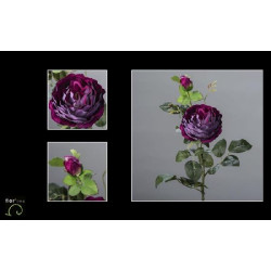 Tige pourpre de rose velours 78cm de Jardinerie Bordeaux Libourne Gironde dans Plantes artificielles