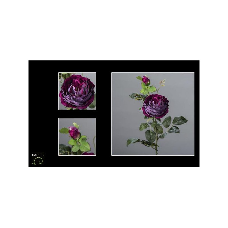 Tige pourpre de rose velours 78cm de Jardinerie Bordeaux Libourne Gironde dans Plantes artificielles