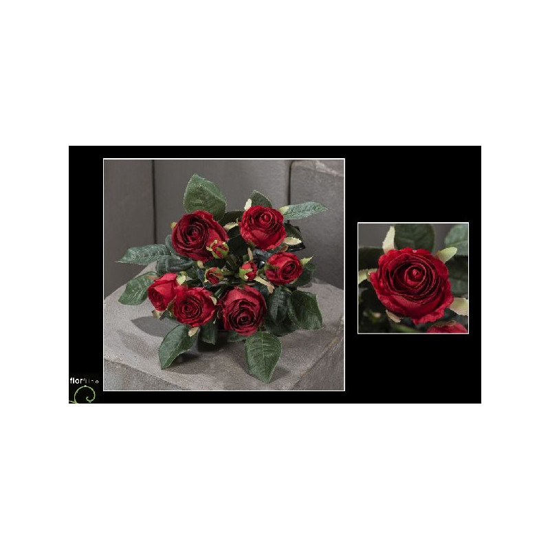 Bouquet rose 30cm rouge de Jardinerie Bordeaux Libourne Gironde dans Plantes artificielles