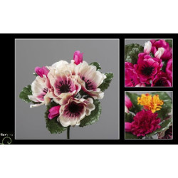 Piquet anemone mini 5 tiges 19cm 3ass de Jardinerie Bordeaux Libourne Gironde dans Plantes artificielles