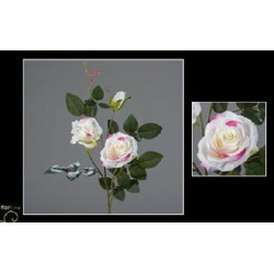 Tige rose 3 fleurs 76cm creme/rose de Jardinerie Bordeaux Libourne Gironde dans Plantes artificielles