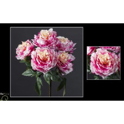 Bouquet pivoine 45cm saumon/rose de Jardinerie Bordeaux Libourne Gironde dans Plantes artificielles