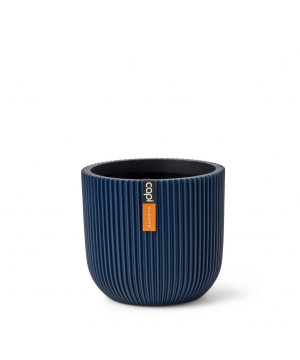 /Pot boule Groove 17x15 bleu foncé de Capi Europe - Cache et pot décoratifs design dans Produits désactivés