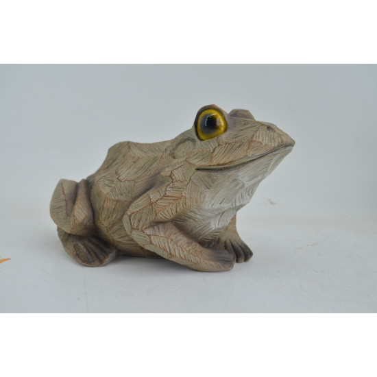 Grenouille pt polyresine aspect bois de Jardinerie Bordeaux Libourne Gironde dans Sculpture et sujet