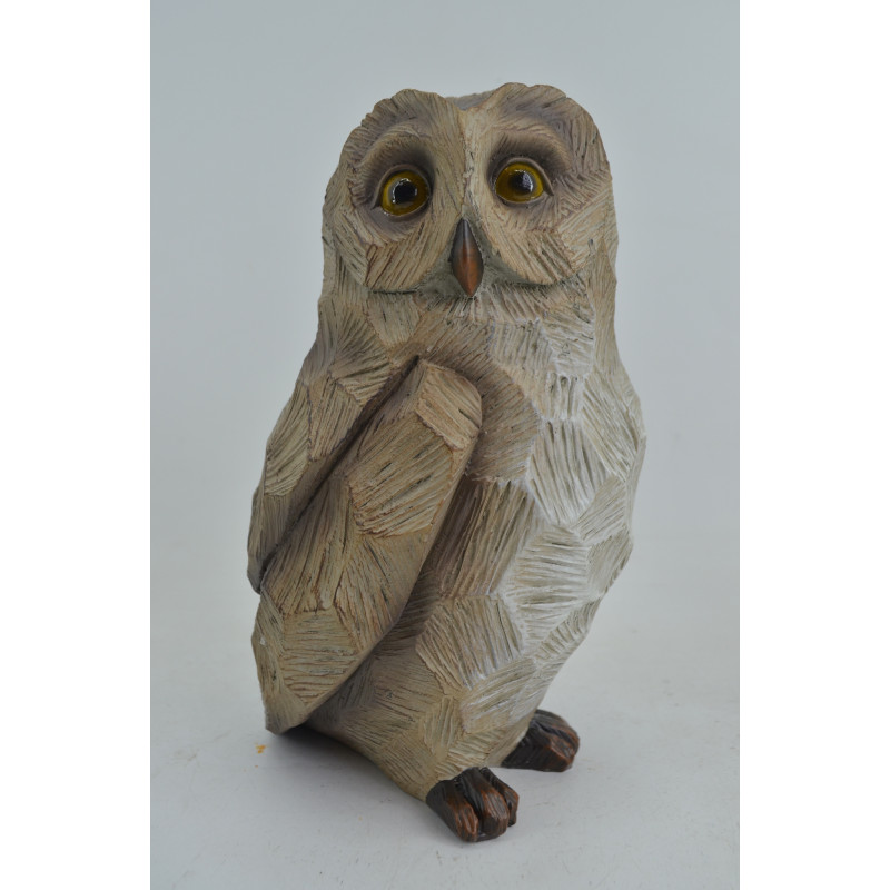 /Hibou gt polyresine aspect bois de Jardinerie Bordeaux Libourne Gironde dans Sculpture et sujet