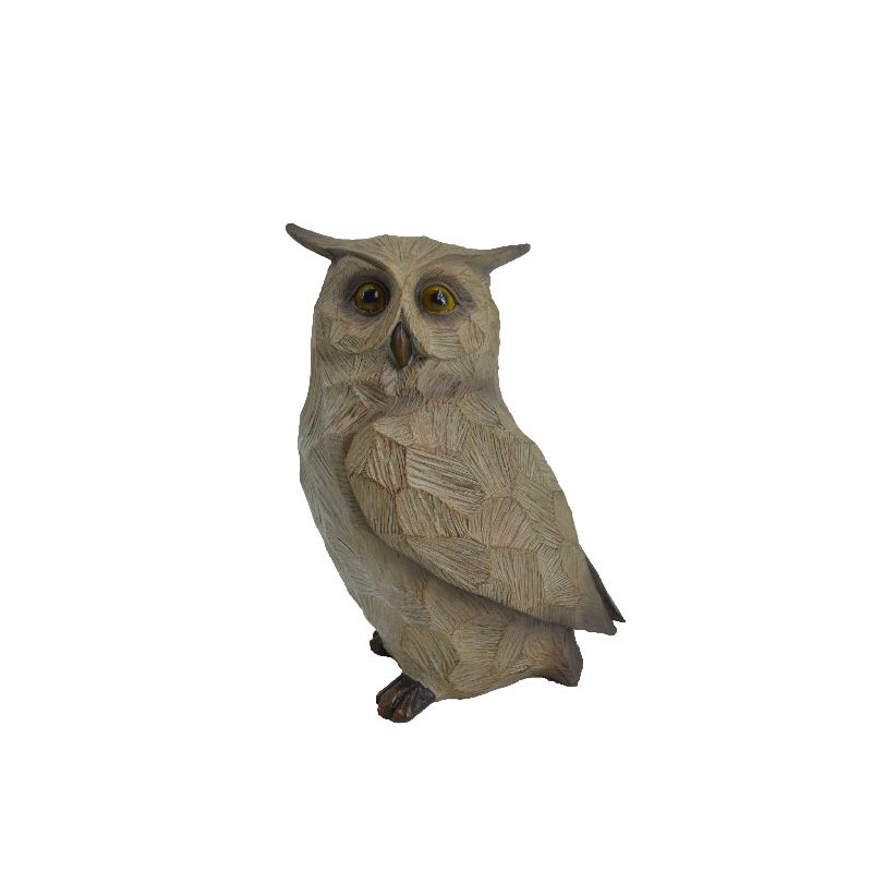Hibou pt polyresine aspect bois de Jardinerie Bordeaux Libourne Gironde dans Sculpture et sujet
