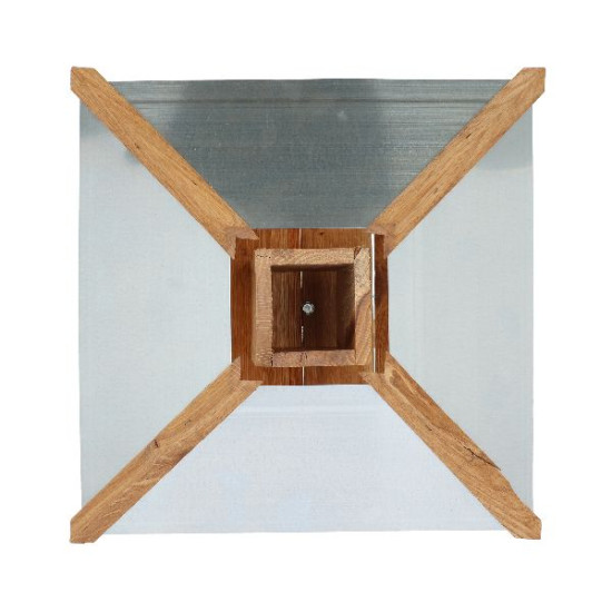 Mangeoire chêne carré avec silo de Esschert design - deco maison et jardin dans Nichoirs, Mangeoires et accessoires