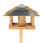 Mangeoire chêne carré avec silo de Esschert design - deco maison et jardin dans Nichoirs, Mangeoires et accessoires