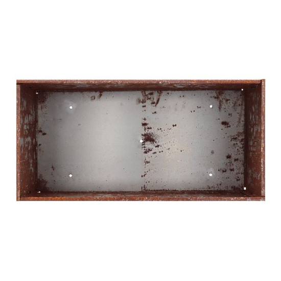 Pot de fleurs en acier corten rectangulaire - Élégance et durabilité pour votre extérieur de Esschert design - deco maison et...
