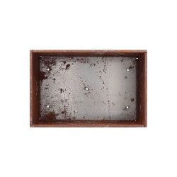 Pot de fleurs acier corten rect. s de Esschert design - deco maison et jardin dans Jardinieres