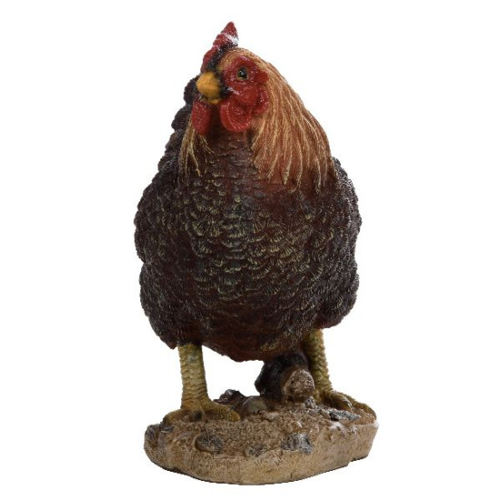 Poule debout marron de Esschert design - deco maison et jardin dans Sculpture et sujet