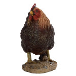 Poule debout marron de Esschert design - deco maison et jardin dans Sculpture et sujet