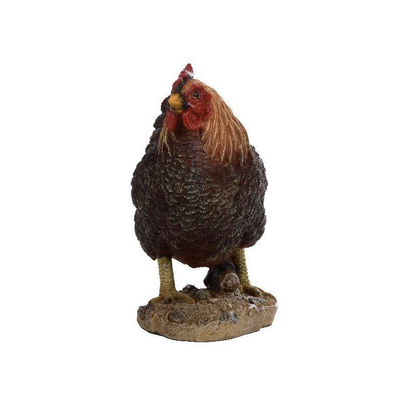 Poule debout marron de Esschert design - deco maison et jardin dans Sculpture et sujet